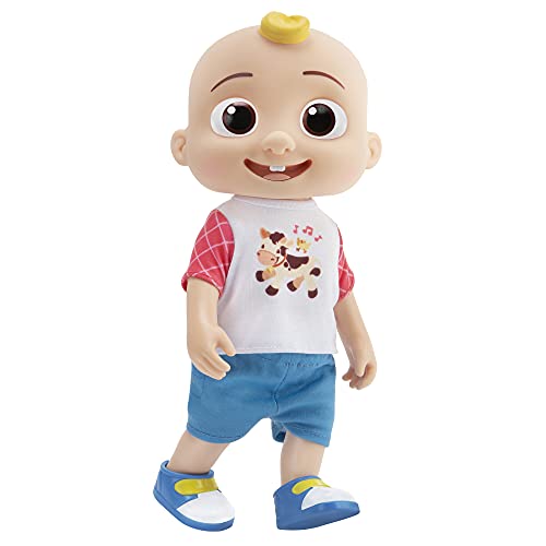 CoComelon Deluxe Interactive JJ Doll - Includes JJ, Shirt, Shorts, Pair of Shoes, Bowl of Peas, Spoon- Toys for Preschoolers - Amazon Exclusive