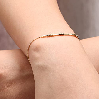 JoycuFF Soul Sister Funny Gifts Morse Code Bracelets for Women Best Friend Sister Birthday Christmas Stianless Steel Graduation Friendship Jewelry Gifts Gold Bracelet