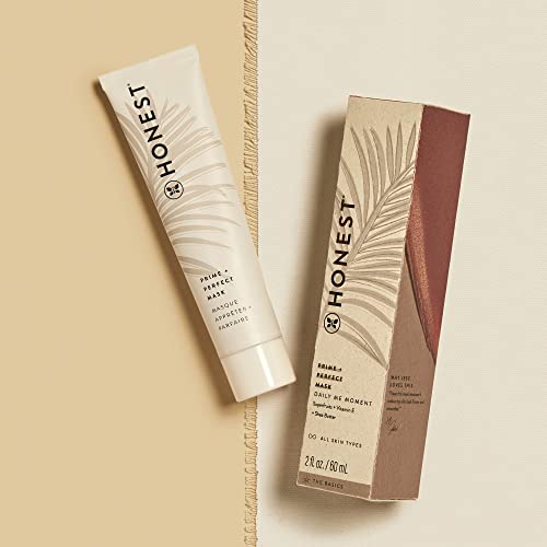 Honest Beauty Prime + Perfect Mask with Superfruits & Shea Butter | EWG Certified + Dermatologist Tested & Vegan + Cruelty Free | 2 fl. oz.