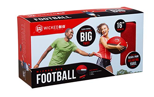 Wicked Big Sports Football Ball-Supersized Football Ball Outdoor Sport Tailgate Backyard Beach Game Fun for All