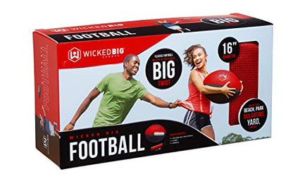 Wicked Big Sports Football Ball-Supersized Football Ball Outdoor Sport Tailgate Backyard Beach Game Fun for All