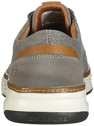 Skechers mens Skechers Men s Moreno Canvas Oxford Shoe, Beige (Tpe 578), 10.5 Wide US