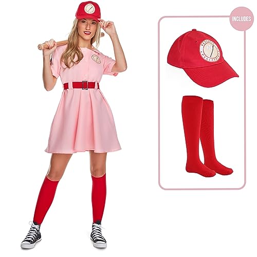 Morph Womens Baseball Costume Pink Dress Halloween costume For Women Medium