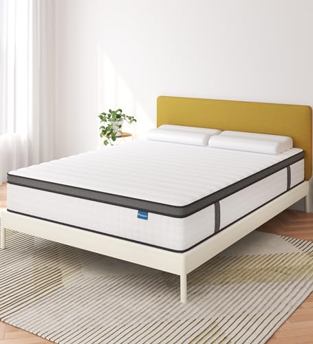 elitespace Full Size Mattress,12 Inch Full Mattress in a Box,Hybrid Memory Foam Spring Full Mattresses,Soft and Comfort Medium Firm Mattress,CertiPUR-US Certified.