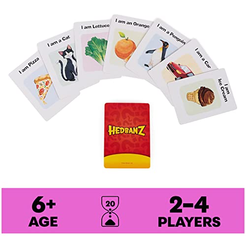 Hedbanz Picture Guessing Board Game 2020 Edition Family Games | Games for Family Game Night | Kids Games | Card Games, for Families and Kids Ages 8+