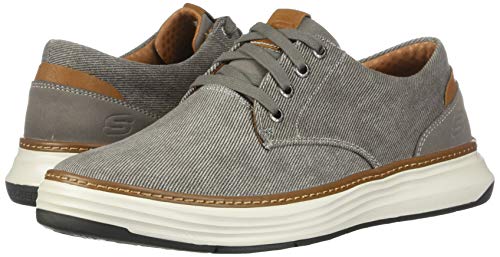 Skechers mens Skechers Men s Moreno Canvas Oxford Shoe, Beige (Tpe 578), 10.5 Wide US