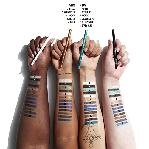 NYX PROFESSIONAL MAKEUP Mechanical Eyeliner Pencil, Creamy Retractable Eyeliner, Smudge-Proof & Smooth Gliding, Bronze