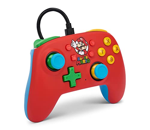 PowerA Nano Wired Controller for Nintendo Switch - Mario Bros., Comfortable Ergonomics, Officially licensed for Nintendo Switch and Nintendo Switch Lite