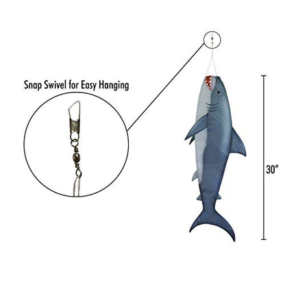 In the Breeze 5154 Baby Shark 30-Inch Fish Windsock-Realistic Fishsock