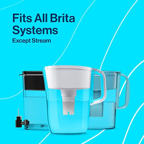 Brita Large Water Filter Pitcher for Tap and Drinking Water with SmartLight Filter Change Indicator + 1 Standard Filter, Lasts 2 Months, 10-Cup Capacity, Black