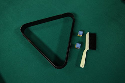 Mizerak Dynasty Space Saver 6.5' Billiard Table with Leg Levelers, Automatic Ball Return, and Classic Green Nylon Cloth