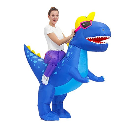 Decalare Inflatable Costume For Adults, Inflatable Dinosaur Costume, Halloween Costumes For Men/Women,Funny Blow up Costumes