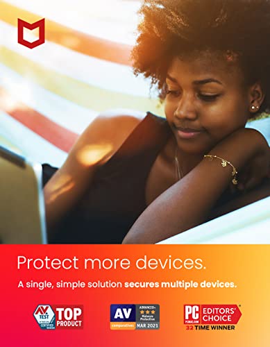 [Old Version] McAfee Total Protection 2022 | 5 Device | Antivirus Internet Security Software | VPN, Password Manager, Dark Web Monitoring | 1 Year Subscription | Key Card