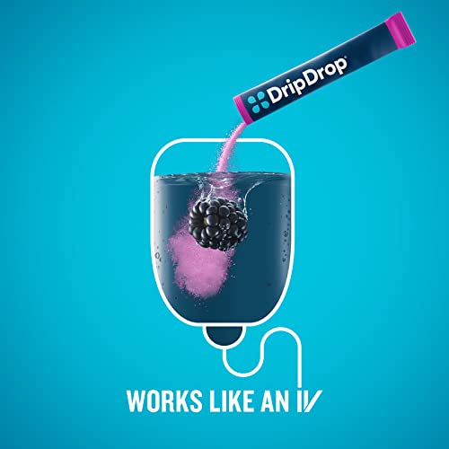 DripDrop Hydration - Electrolyte Powder Packets - Watermelon, Berry, Orange, Lemon - 32 Count