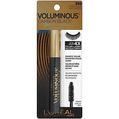 L'Oréal Paris Makeup Voluminous Original Volume Building Waterproof Mascara, Carbon Black, 0.23 Fl Oz