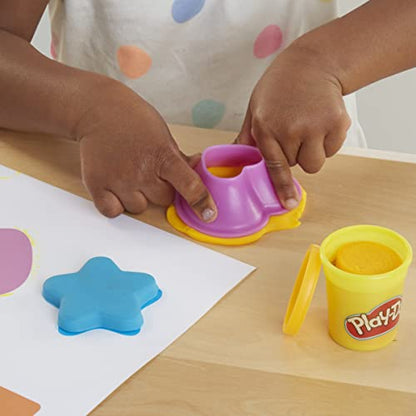 Play-Doh Shapes and Colors Preschool Toy for Kids 2 Years and Up with 5 Activity Playmats, 15 Tools, and 10 Modeling Compound Colors, Non-Toxic (Amazon Exclusive)