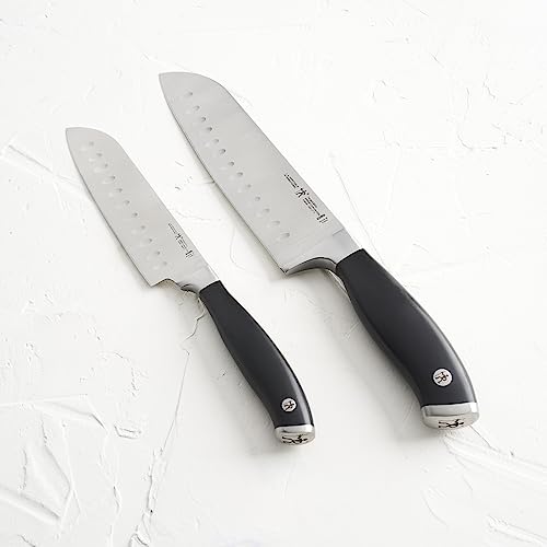 HENCKELS Forged Elite Razor-Sharp 2-Piece Santoku Knife Set, German Engineered Informed by 100+ Years of Mastery