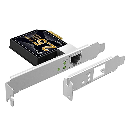 TP-Link 2.5GB PCIe Network Card (TX201) – PCIe to 2.5 Gigabit Ethernet Network Adapter, Supports Windows 11/10/8.1/8/7, Win Server 2022/2019/2016, Linux