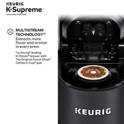 Keurig® K-Supreme Single Serve K-Cup Pod Coffee Maker, MultiStream Technology, Black