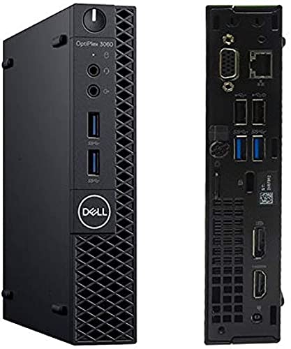 Dell OptiPlex 3060 Micro PC with Intel Core i3-8100T 3.1 GHz, 8GB RAM, 128GB SSD (Renewed)