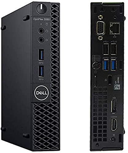 Dell OptiPlex 3060 Micro PC with Intel Core i3-8100T 3.1 GHz, 8GB RAM, 128GB SSD (Renewed)