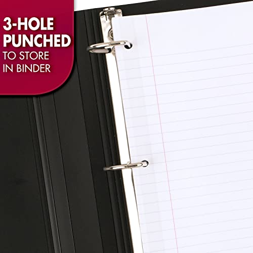 Mead Loose Leaf Paper, 3 Pack, Notebook Paper, Wide Ruled Filler Paper, Reinforced, 8 x 10.5, 100 Sheets per Pack (38038)