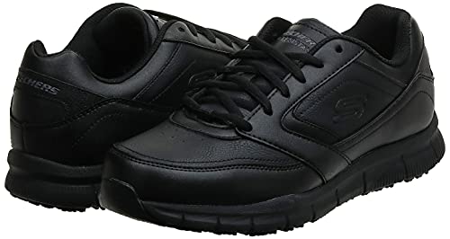 Skechers Men's Nampa Food Service Shoe, Black, 8.5