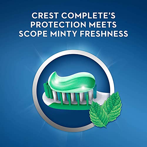 Crest + Scope Complete Whitening Toothpaste, Minty Fresh, 5.4 Oz (Pack of 3)