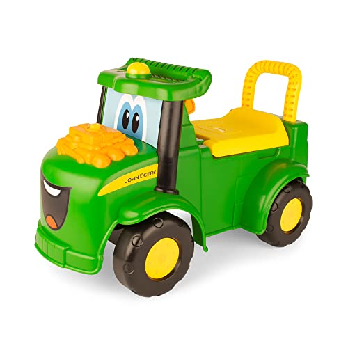 John Deere Johnny Tractor Ride On Toy with Lights and Sounds - John Deere Tractor Toys Ride On - Toddler Outdoor Toys - Ride on Toys Ages 1 Year and Up,Green, Large