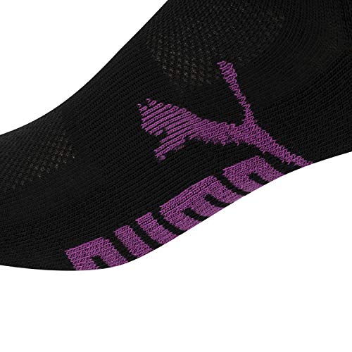 Puma Women's Half Terry Runner Socks 6-Pack, Black, 9-11