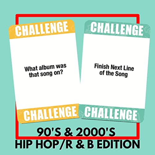 Lyrically Correct 90's and 2000's Hip Hop and R & B Music Trivia Card Game |Multi-Generational Family Gatherings, Adult Game Night and Fun Trivia