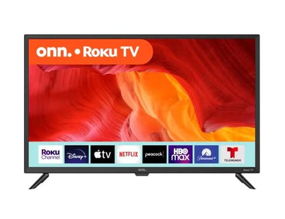 ONN 32-Inch Class HD (720P) LED Smart TV Compatible with Netflix, Disney+, YouTube, Apple TV, Alexa and Google Assistant - 100012589 (Renewed)