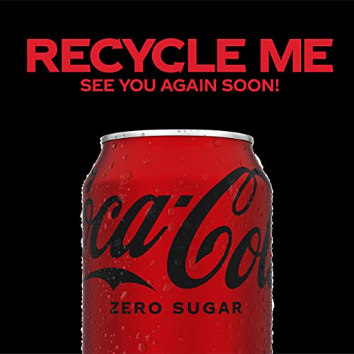 Coke Zero Sugar Cola Soda, 12 oz, 24 Pack (Package May Vary)