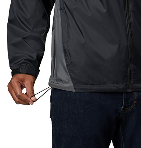 Columbia Men's Glennaker Lake Rain Jacket, Black/Grill, Large