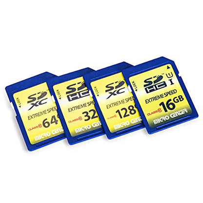 16GB Class 10 SDHC Flash Memory Card 10 Pack Standard Full Size SD Card USH-I U1 Trail Camera Memory Card by Micro Center (10 Pack)