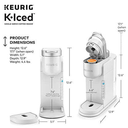 Keurig K-Iced Single Serve Coffee Maker - Brews Hot and Cold - White