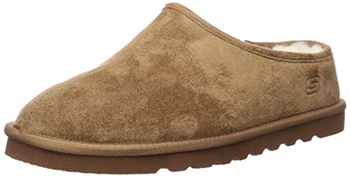 Skechers Men's RENTEN-LEMATO Slipper, Tan, 12 Medium US