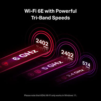 TP-Link WiFi 6E AXE5400 PCIe WiFi Card (Archer TXE75E), Tri Band Wireless Adapter with Bluetooth 5.3, WPA3, MU-MIMO, OFDMA, Heat Sink, Low-Profile Bracket, Supports Windows 10, 11 (64bit)