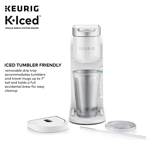 Keurig K-Iced Single Serve Coffee Maker - Brews Hot and Cold - White