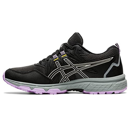 ASICS Womens Gel-Venture 8 Running Shoes, Black/Ivory, 8