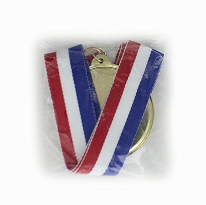 in Honor of Academic Excellence Mylar Medal Comes with Neck Ribbon - Pack of 12