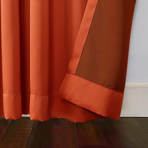 Sun Zero Becca Energy Efficient Grommet Curtain Panel, 40" x 84", Tangerine