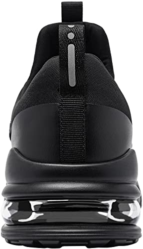 LARNMERN Non Slip Work Shoes for Men Kitchen Chef Slip Resistant Shoe Waterproof Food Service Restaurant Slip on Sneakers Walking and Casual Air Cushion Working Footwear(Black/9)