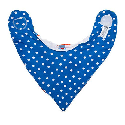 Nuby 2-pk Dribble Catcher Bandana bibs, Super Absorbent Drool Bib with Soft Comfort Neckline, Boy