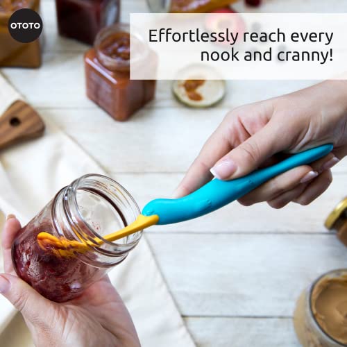 OTOTO Splatypus Jar Spatula - Unique Kitchen Gadgets - BPA-free & 100% Food Safe - Crepe Spreader, Kitchen Spatula - Fun Cooking Gadgets for Foodies - Jar Spatulas for Scooping and Scraping