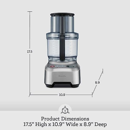 Breville Sous Chef Pro 16 Cup Food Processor, Brushed Stainless Steel, BFP800XL