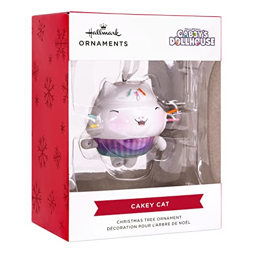 Hallmark DreamWorks Gabby's Dollhouse Cakey Cat Christmas Ornament,Resin