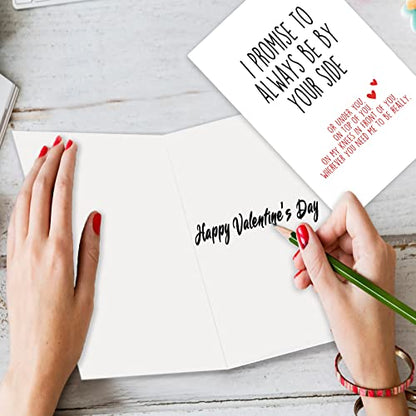 Funny Valentines Day Card With Envelope, Naughty Anniversary Birthday Card for Boyfriend Husband Fiance Girlfriend Wife Fiancee, I Promise to Always Be by Your Side…