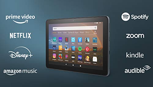 Certified Refurbished Fire HD 8 Plus tablet, HD display, 32 GB, (2020 release), our best 8" tablet for portable entertainment, Slate