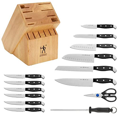 HENCKELS Statement Razor-Sharp 15-Piece Knife Set with Block, German Engineered Knife Informed by over 100 Years of Mastery